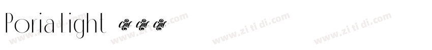 Poria Light字体转换